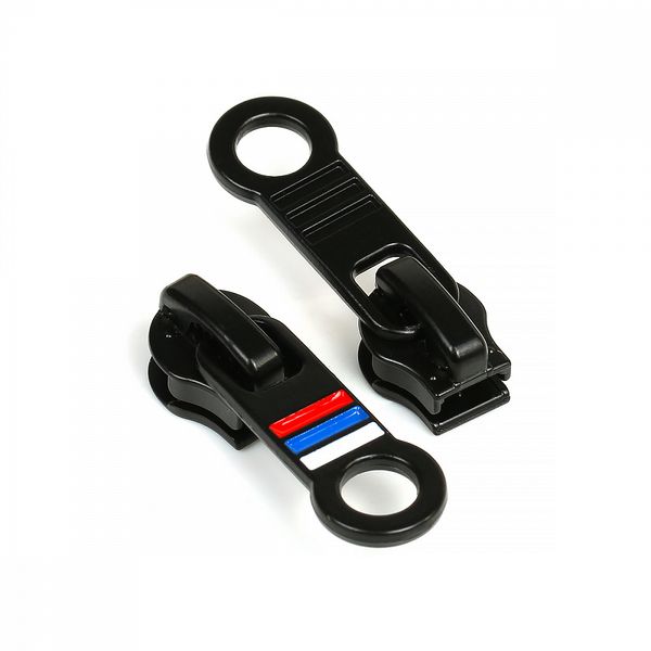 Слайдер (замок) для молнии спираль Т5 (5 мм), автомат, F06 цв. черный уп.10 шт, Mzip