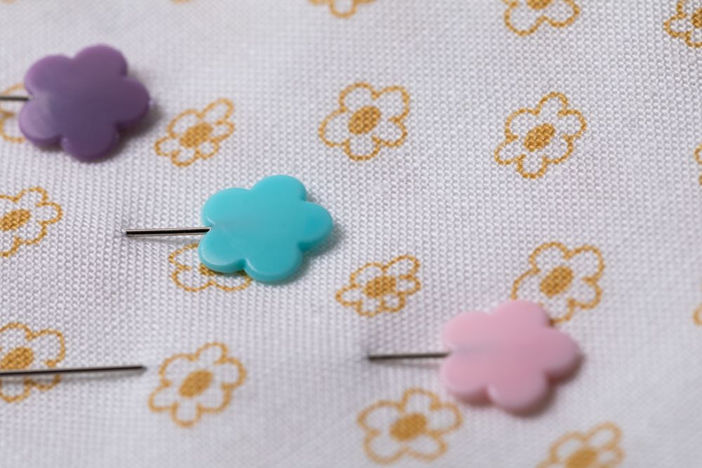 Булавки для квилтинга сталь 46 мм, 60 шт, в пластиковой коробке, Gamma PHP-20