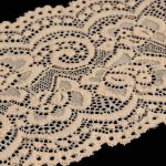 Кружево эластичное (стрейч) 100 мм / 13.71 метров, C180 бежевый