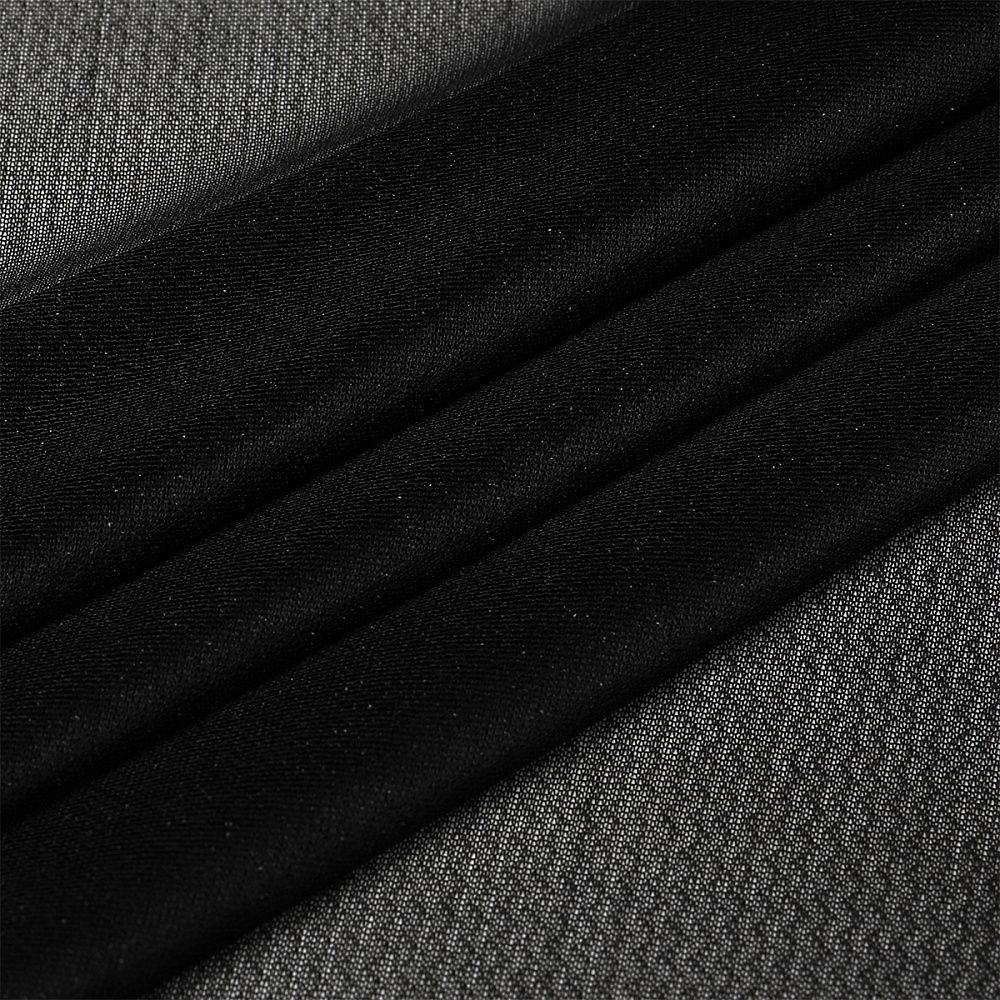 Дублерин эластичный 42 г/м², черный, шир.150см, 100м