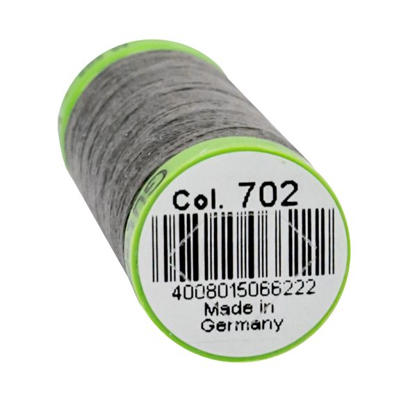 Нитки для тонких тканей Gutermann Extra Fine 150, 200м, 702 мышино-серый, 5 катушек