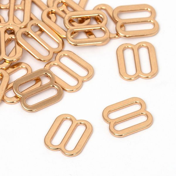 Рамки-регуляторы для бюстгальтера металл 10.0 мм, 810Z цв.золото, уп.100 шт