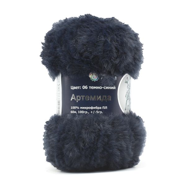 Пряжа Astra Premium (Астра Премиум) Артемида / уп.3 мот. по 100 г, 60 м, 06 темно-синий
