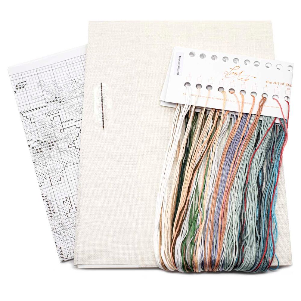 Набор для вышивания нитками Lanarte, Гадание 36х38см