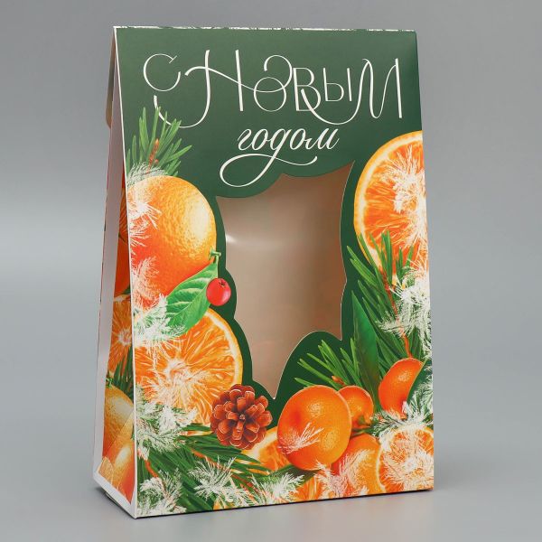 Коробка складная Зимние пряности, 15х7х22см, 9667449