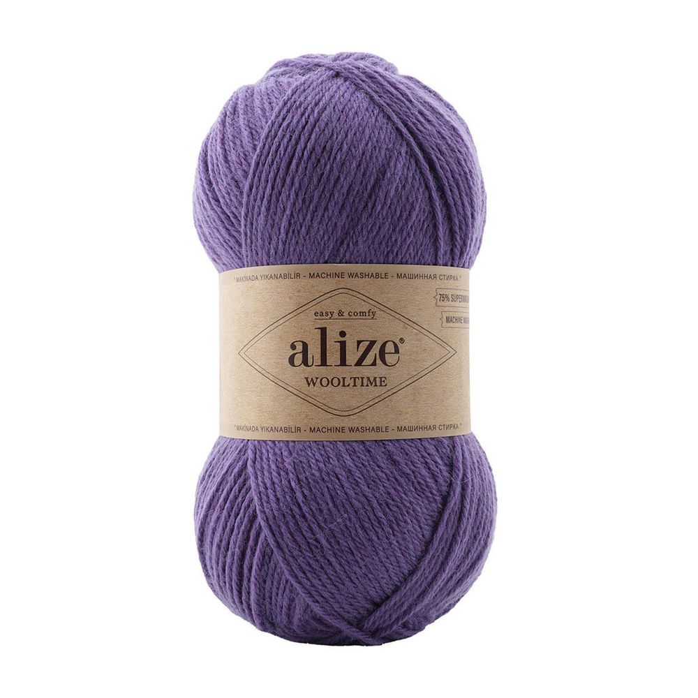 Пряжа Alize (Ализе) Wooltime / уп.5 мот. по 100 г, 200 м, 235 цветок страсти