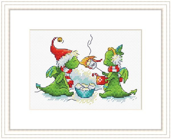 Набор для вышивания нитками МП Студия (Жар-птица), Заходи на огонёк, 9х13 см