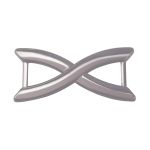 Пряжка ременная металл 8 мм, Pewter олово (чер.никель), 4 шт, MB198