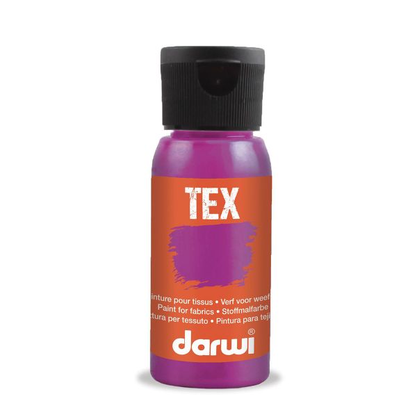 Краска для ткани Darwi TEX, 50 мл, 922 фуксия
