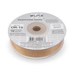 Лента капроновая (органза) 15.0 мм / 22.8±1 метра, 097 св. персиковый, Blitz OR-15