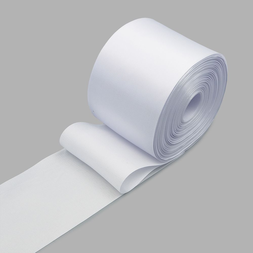 Лента атласная 1-сторонняя 100.0 мм / 100±2 метров, 16 белый, Globus