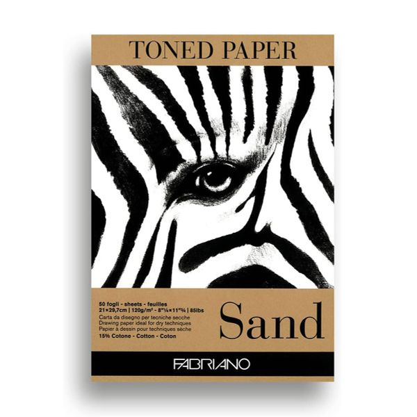 Альбом с тонированной бумагой 120 г/м², 21х29.7 см, 50 л, Fabriano 19100496