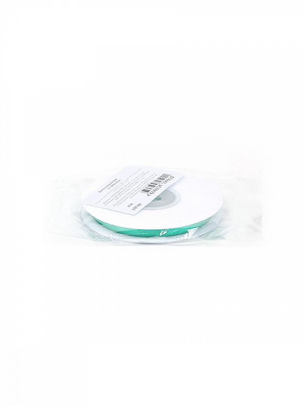 Лента атласная 1-сторонняя 6.0 мм / 22.5±1 метра, 4323 яркая мята, Magic4Hobby