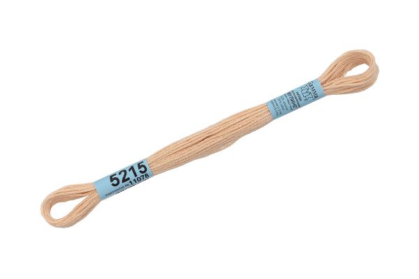 Мулине Gamma 100% хлопок, цв.5215 бежевый, 24 мотка по 8 метров