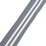 Подвяз (довяз) трикотажный 6.0х120.0 см, серый с белым, CL-053