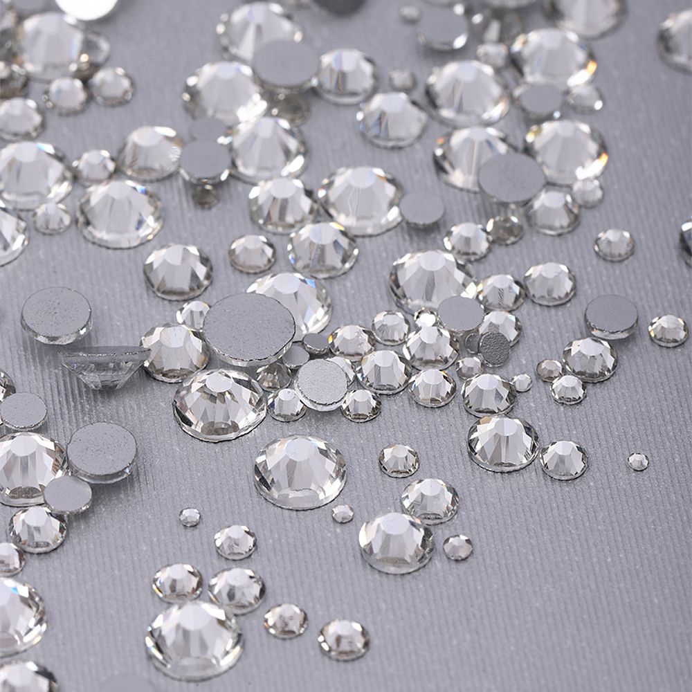 Стразы холодной фиксации TBY.MIX 1 цв.серебро уп.1000 шт