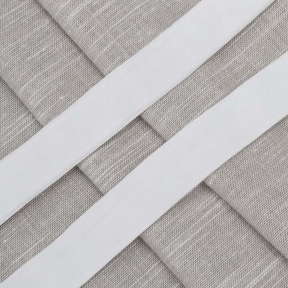 Лента бархатная (тесьма) эластичная 20.0 мм / 32.9±2 метров, 01 белый