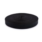 Тесьма (лента) киперная (100% х/б) 25 мм / 50 метров, черный, Gamma ЛКЭ (25чх/25хх-50) цв