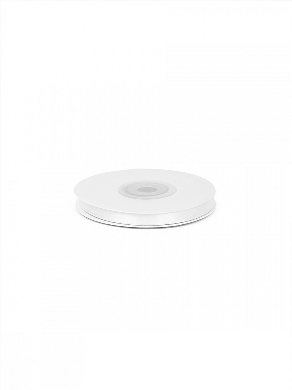 Лента атласная 1-сторонняя 6.0 мм / 22.5±1 метра, 3001 кипенно-белый, Magic4Hobby