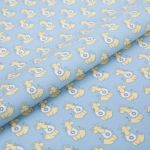 Ткань для пэчворка Peppy Молочные сны фланель, отрез 100х110 см, 175 г/м², МС-01 голубой, Peppy