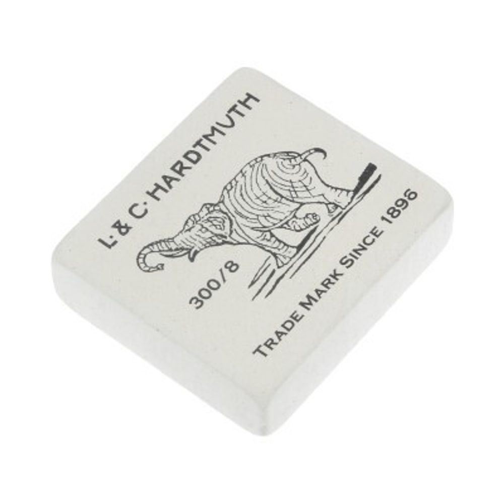 Ластик для чернографитных карандашей KOH-I-NOOR Hardtmuth 300/08, 8 шт, 0300008005KDRU