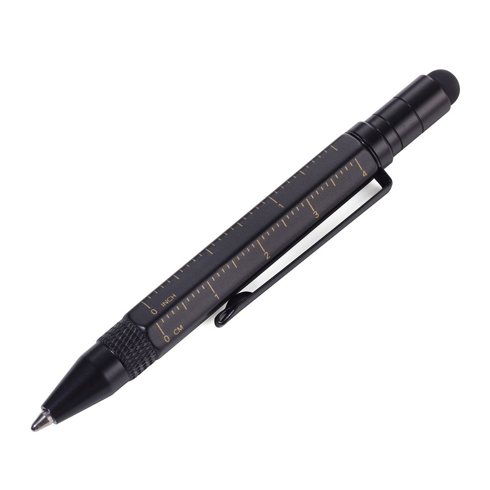 Ручка шариковая Troika многофункциональная Construction Liliput, металл, 8.2х0.8х1.1 см, черный, 178330