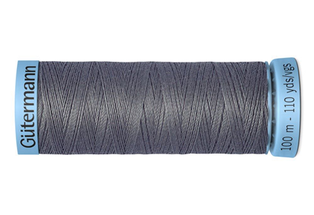 Нитки шелковые Gutermann Silk S303, 100м, 701 перламутрово-грифельный, 5 катушек /TOS/