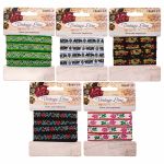 Набор лент декоративных Цветы и орнаменты 2, 5 шт, Vintage Line