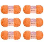 Пряжа Люблю вязать Фитнес 100 / уп.6 мот. по 50 г, 100 м, 210 абрикосовый краш