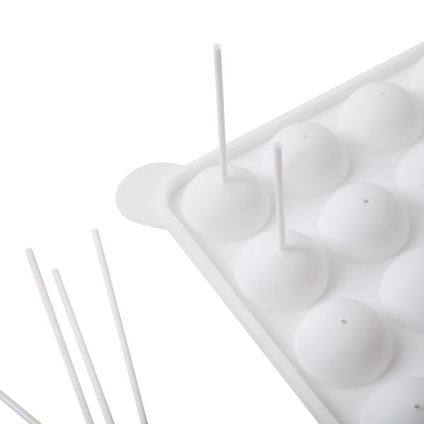 Форма силиконовая для пирожных 22х18х3.8 см, кейкпопсы, S-Chief SPC-0337