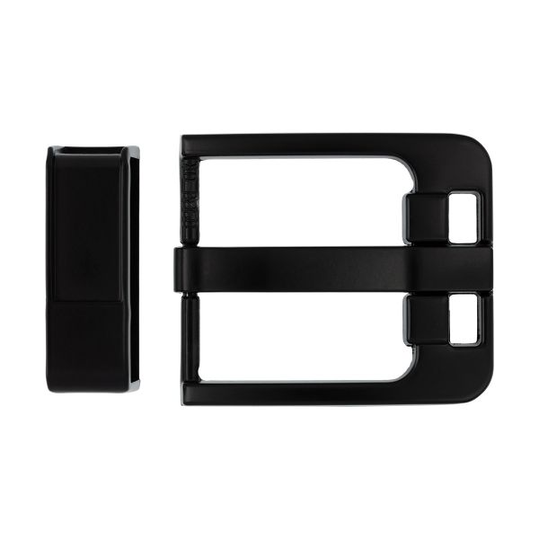 Пряжка ременная металл 40.0 мм (внешн. 50х55 мм), 1 шт, 13 матовый шлифованный черн.никель, Gamma GB 1666