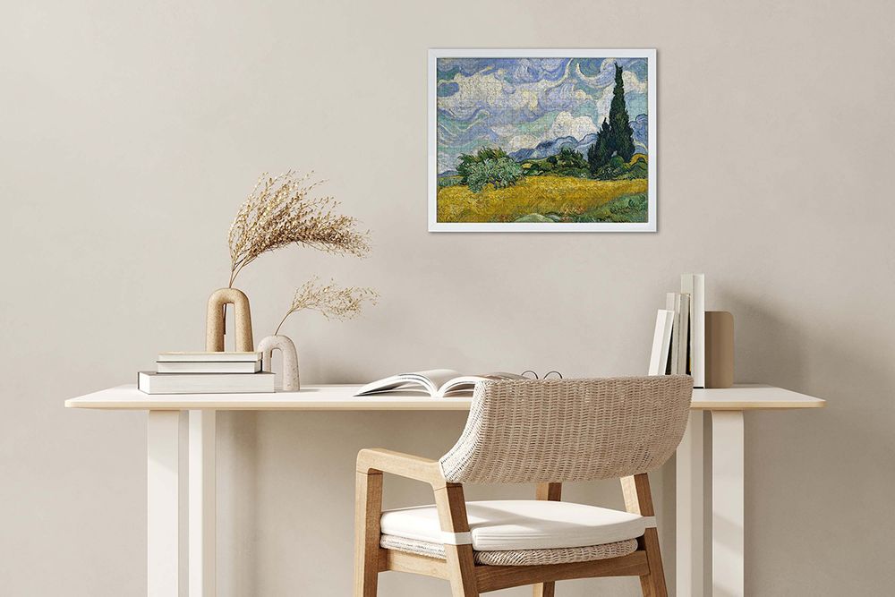 Пазл деревянный Пшеничное поле с кипарисами, Винсент ван Гог. 500 элементов, Фрея MET-PZLD-002