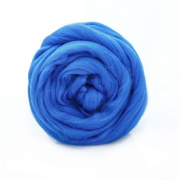 Шерсть для валяния Троицкая п/тонкая 1х100 г (до 29 мкр), 98 лесной колокольчик