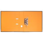Регистратор PVC, 2-х стороннее покрытие, мет.уг. 75 мм, 10 шт, Trend A4 арочный механ, черный/оранжевый ЕС100262112, Expert Complete
