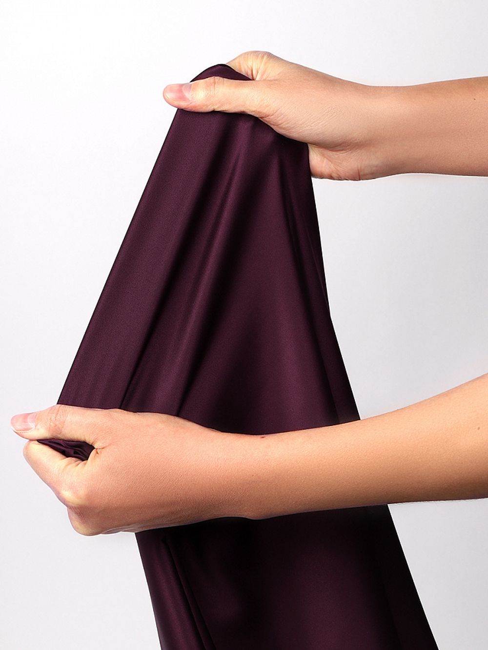 Атлас стрейч для нижнего белья 107 г/м², 125 см / 25 метров, 0180 цв.117 бордо