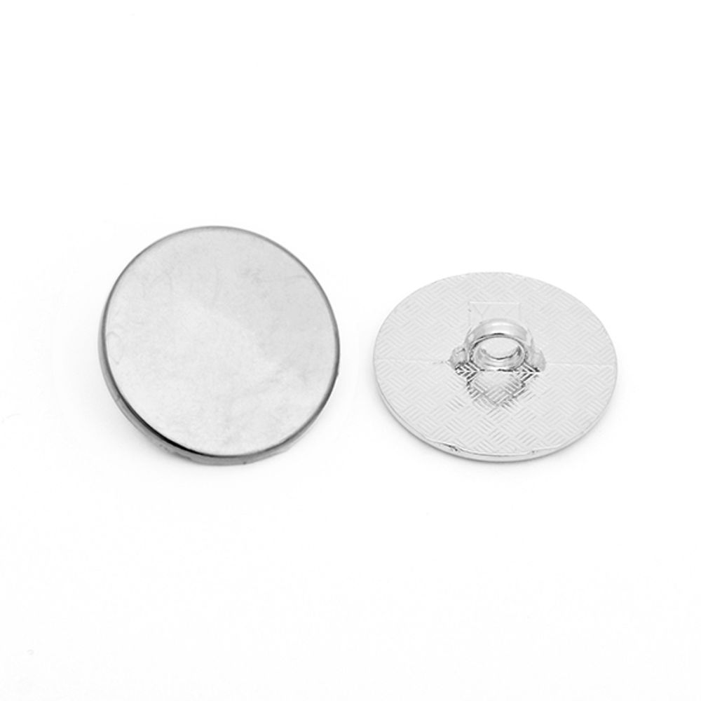 Пуговицы на ножке металл LL2269 цв.никель 28L-18мм, 50 шт