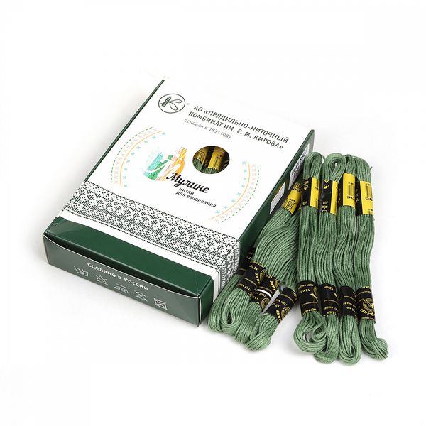 Мулине ПНК им.Кирова цв.8606, 24 мотка по 8 метров