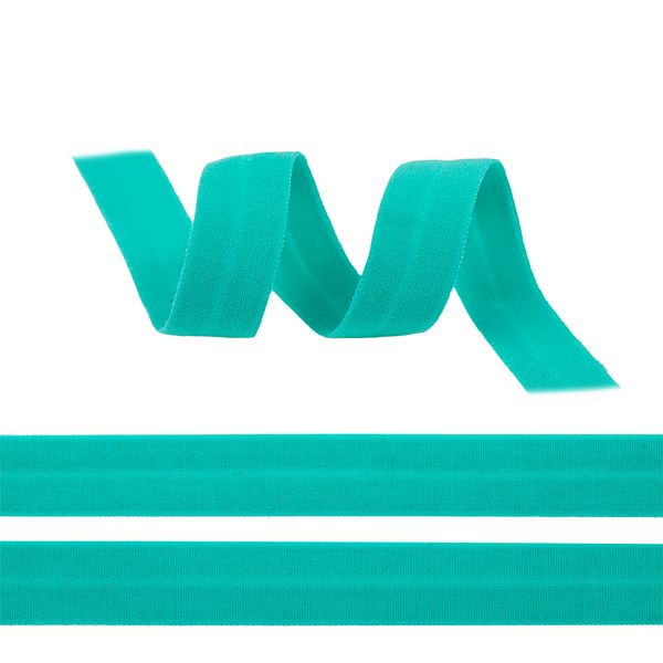 Резинка бельевая (окантовочная) матовая 15.0 мм / 50 метров, бирюзовый A2207