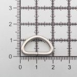 Полукольцо сварное металл внутр. 15 мм (внешн. 20х12 мм, ⌀2.5 мм), 50 шт, никель ГР, 6056