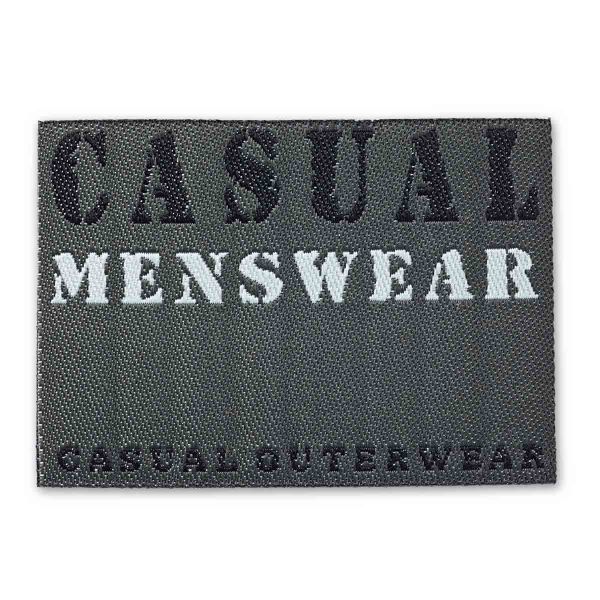 Термоаппликация Джинсовый ярлык прямоугольный CASUAL MENSWEAR, черный цв, Prym