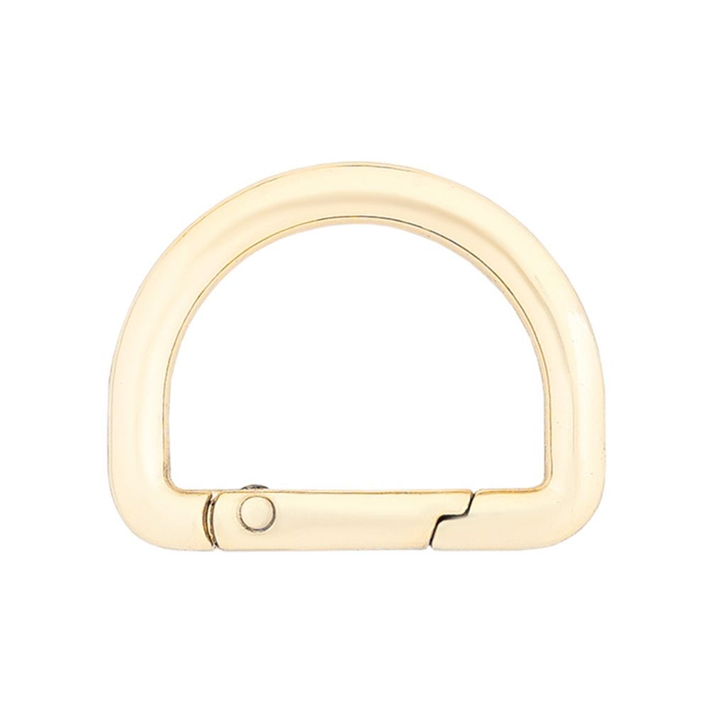 Карабин металл полукольцо 25 мм, золото, MB_2232, 6 шт