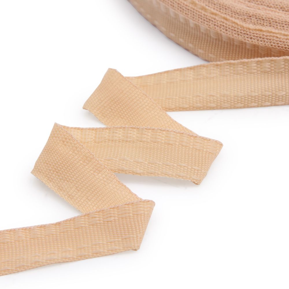 Тесьма брючная односторонняя 16 мм, 50 м, 2.9 г/м, 304 бежевый