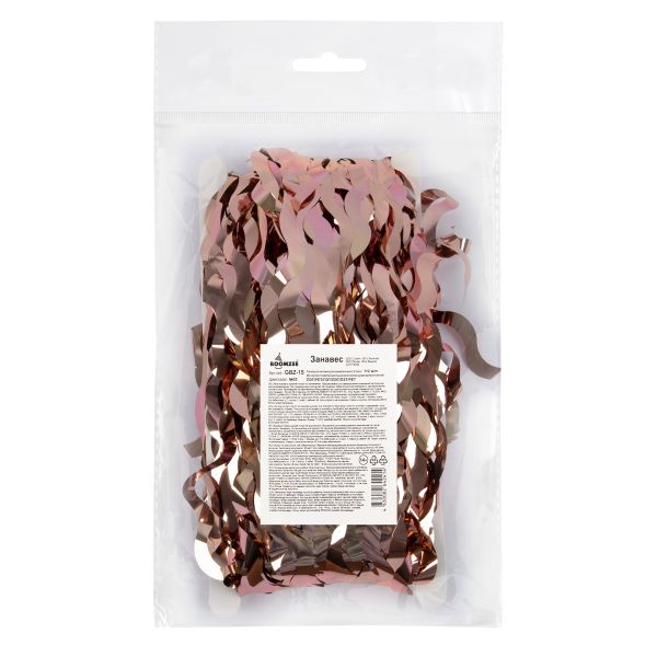 Занавес Дождик 100х200 см, 03_розовая волна, Boomzee GBZ-15