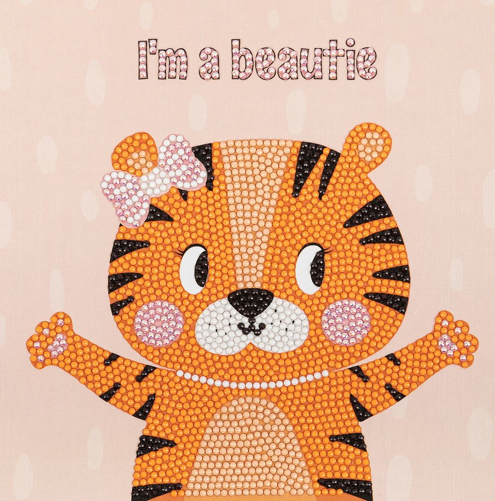 Алмазная (кристальная) мозаика Фрея, постер Я красотка, 20х20 см