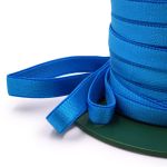 Резинка бельевая (бретелечная) люминесцентная блестящая 10.0 мм / 50 метров, голубой