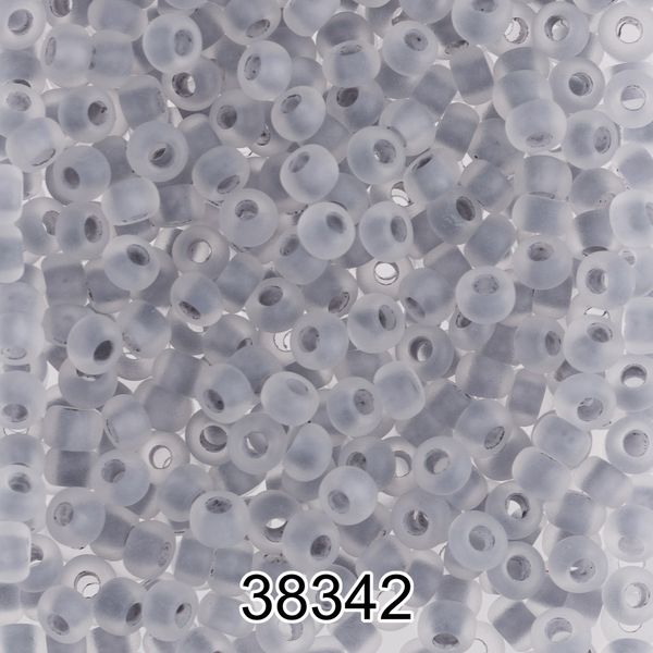 Бисер Preciosa 10/0 (2.3 мм), 500 г, 38342 (Ф203) серый мат.