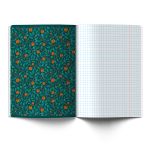 Тетрадь ученическая общая, софт-тач ламинация + выборочный лак, цветной запечатанный форзац, A5+ 48 л. на скобе 65 г/м², белизна 100 %, 10 шт, клетка, 00994 Изумрудные мысли, Светоч 48Т14