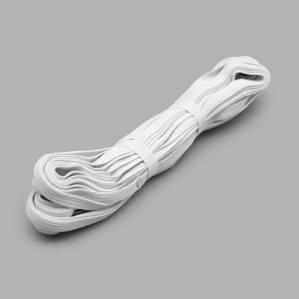 Резинка бельевая (стандартная) 7.0 мм / 10х10 метров, белый