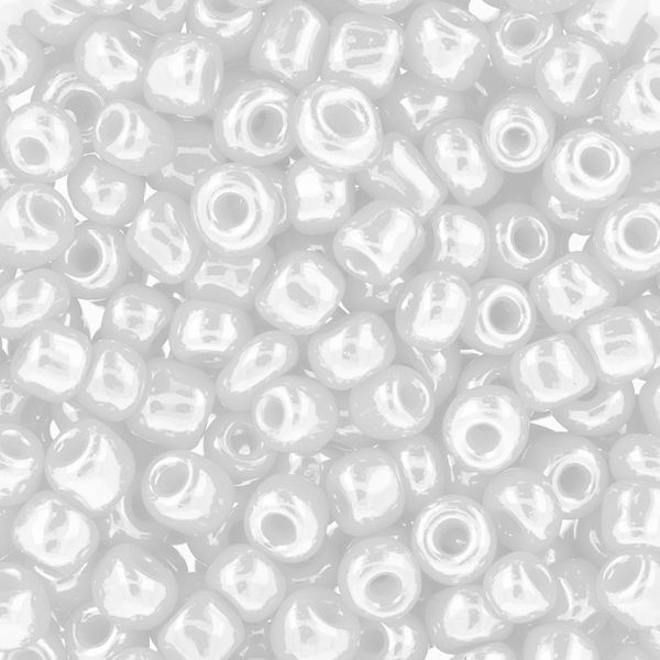 Бисер Zlatka 8/0 (2.9 мм), 100 г (10х10 г), №0121 белый, GR