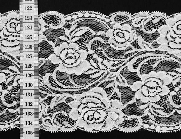 Лента кружевная эластичная, 100% полиэстер, 261570-11, 261570-11, 10 м